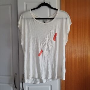 👙Design Lab puff graphic top